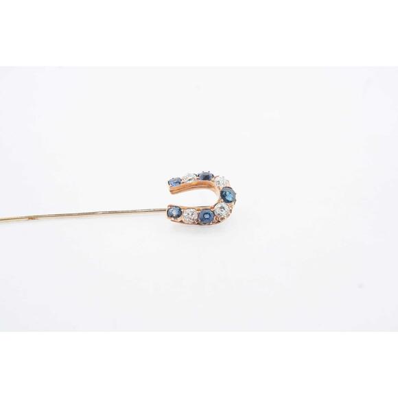 Vintage Estate Yellow Gold Diamond Pin 10k 0.56 TCW G SI1 Fine Jewelry